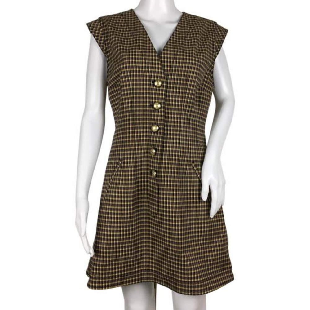 NWT Derek Lam 10 Crosby Mouline Women’s Mini Dress Sleeveless Brown Size 10